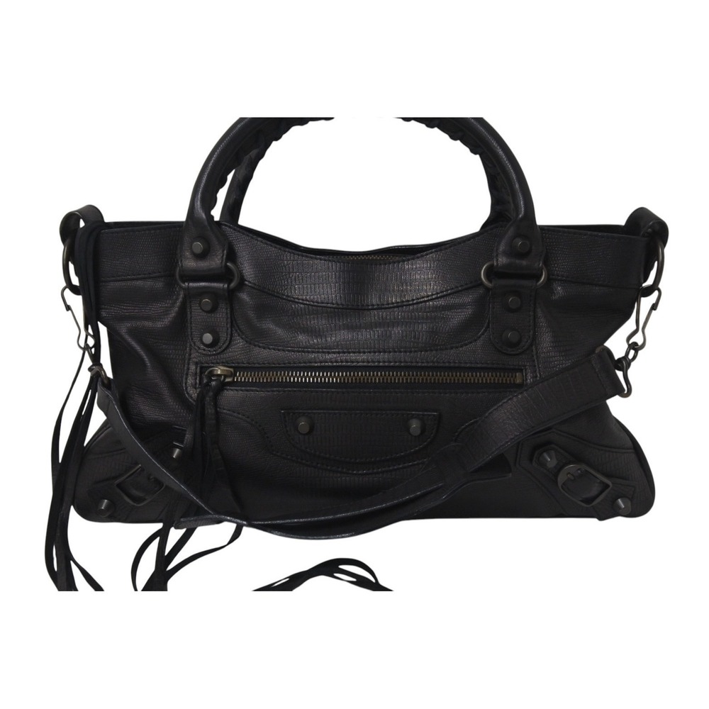 BALENCIAGA The First Handbag Shoulder Bag Anniversary Edition Black - Picture 2 of 9